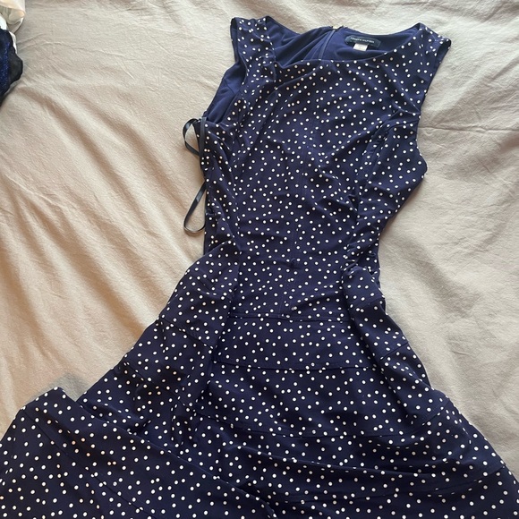 Tommy Hilfiger Dresses & Skirts - Tommy Hilfiger Navy and White Polka Dot Dress